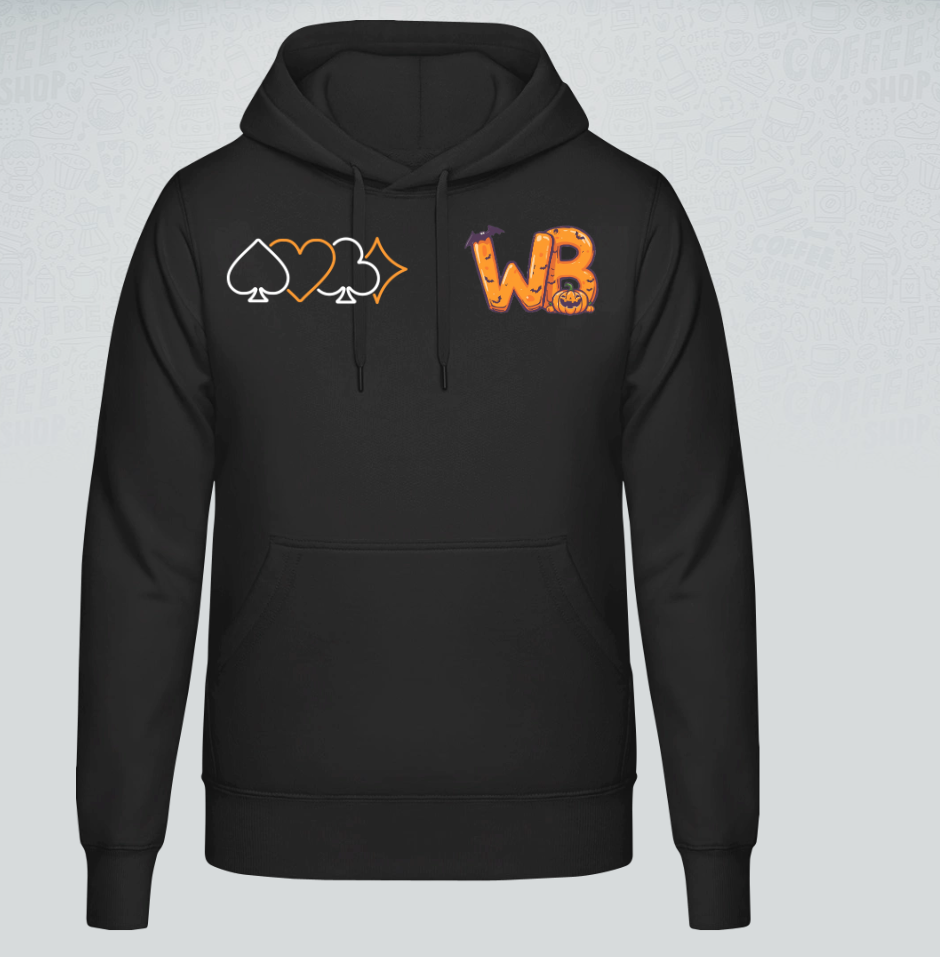 Wilder Bridger Hoodie im Halloween Design 2025 in Schwarz