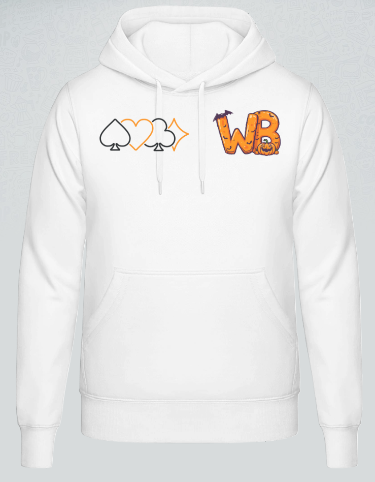 Wilder Bridger Hoodie im Halloween Design 2025 in Weiß