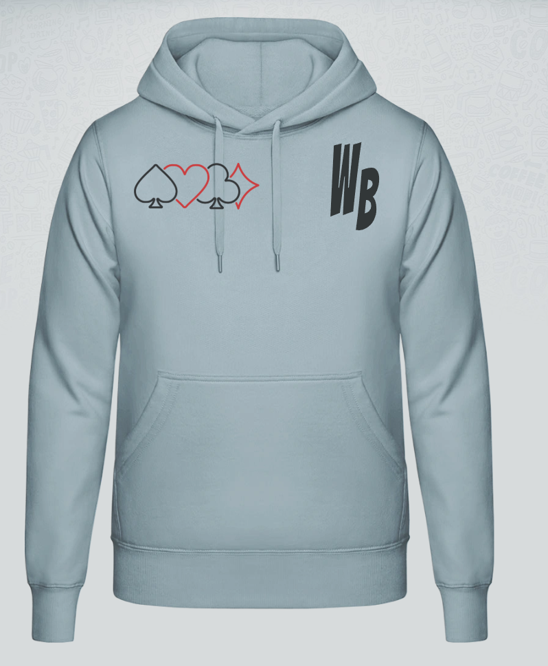 Wilder Bridger Hoodie mit schwarzer Aufschrift in verschiedenen Farben