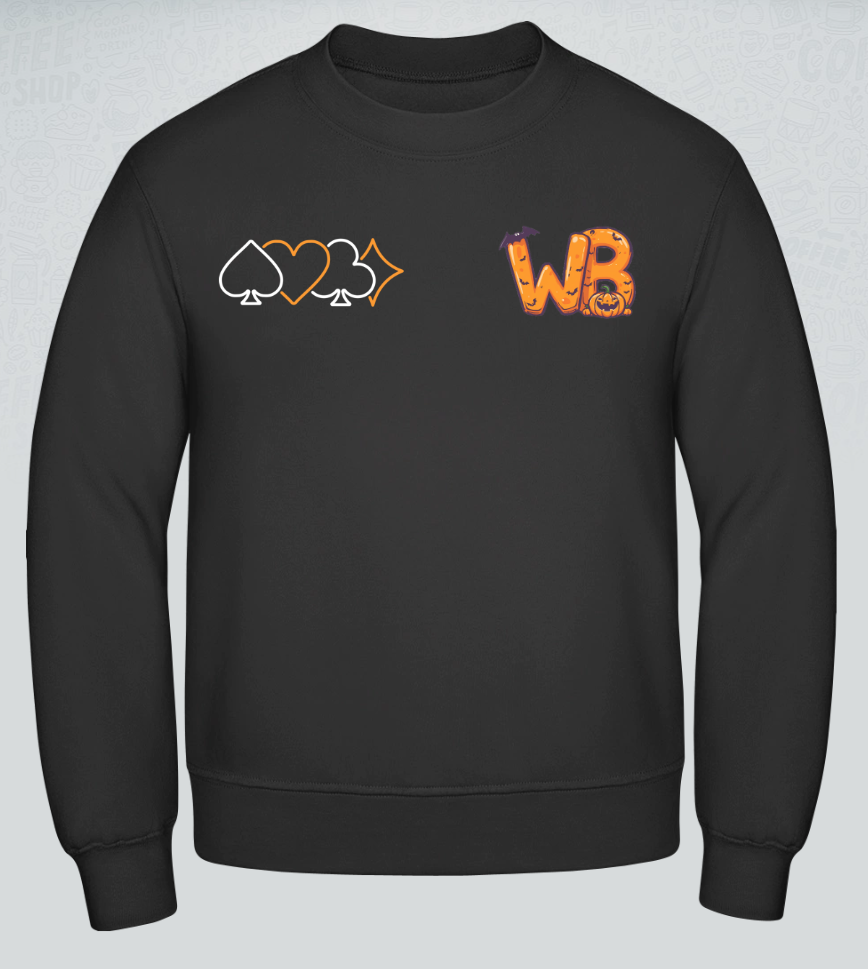 Wilder Bridger Sweatshirt Unisex im Halloween Desing 2025 in Schwarz