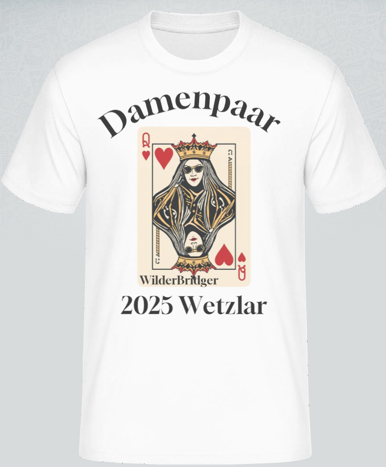 Fan T-Shirt Deutsche Damen Paarmeisterschaft 2025 in Weiß